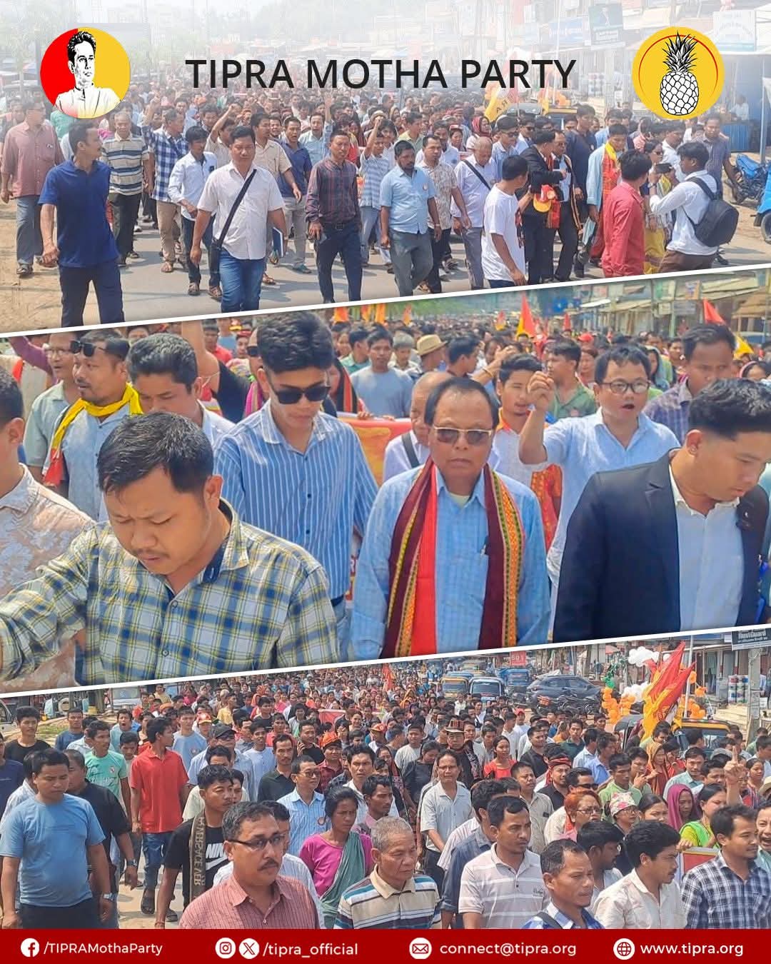 Mass Induction Strengthens Tipra Motha in Birchandranagar-Kalshi Area