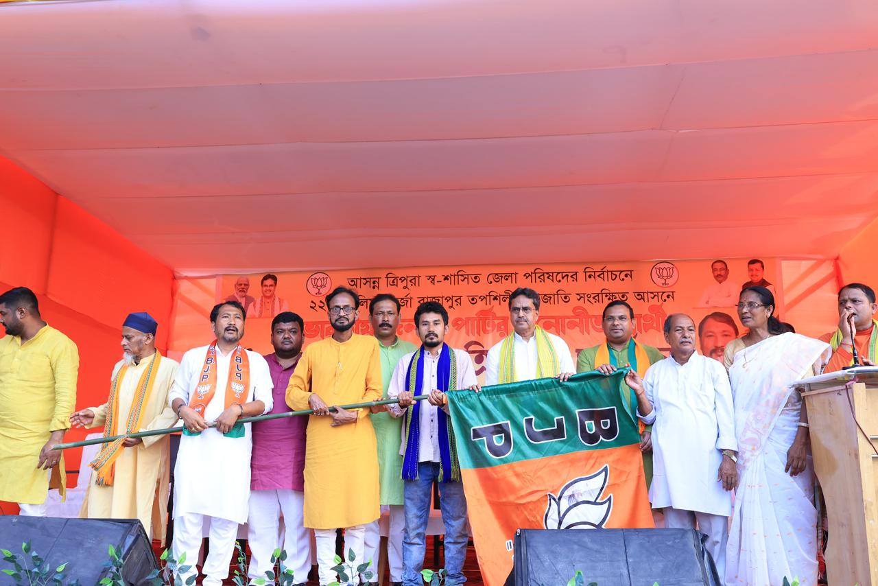 500 voters joined BJP from Tipra Motha