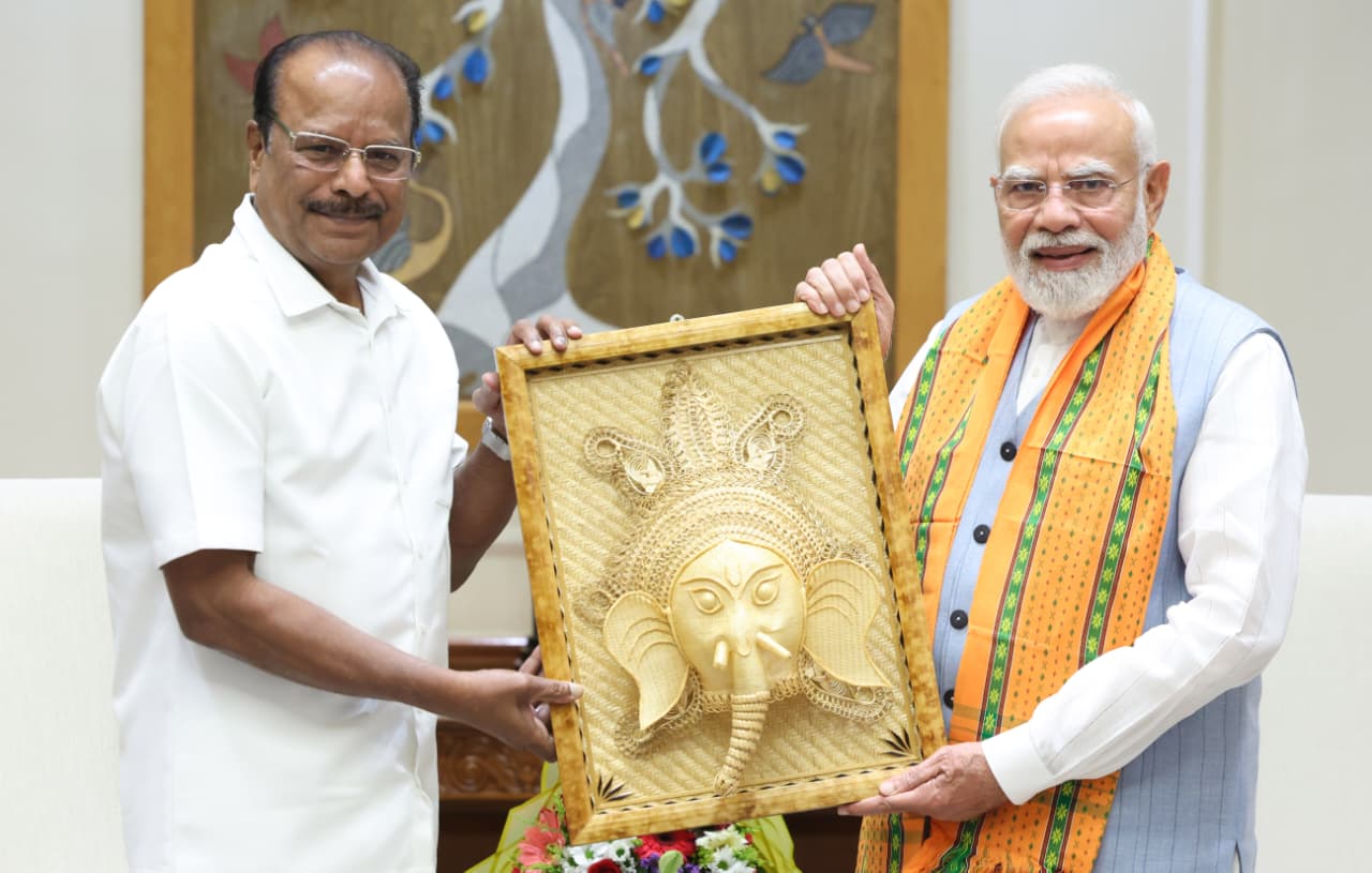 Tripura Governor Indra Sena Reddy Nallu Meets PM Narendra Modi in New Delhi