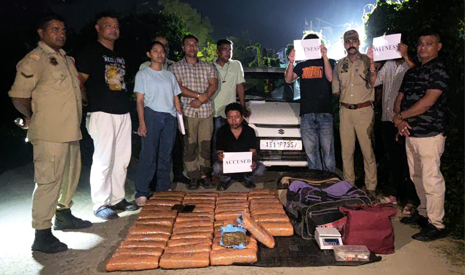61.937 Kg Suspected Ganja Seized in Nagapatty